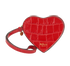 Mulberry Croc-Embossed Heart Coin Purse, front view